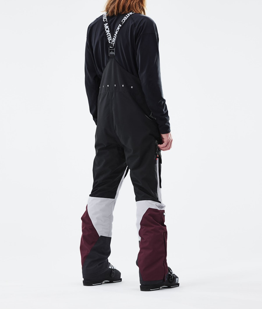 Fawk 2021 Ski Pants Men Black/Light Grey/Burgundy