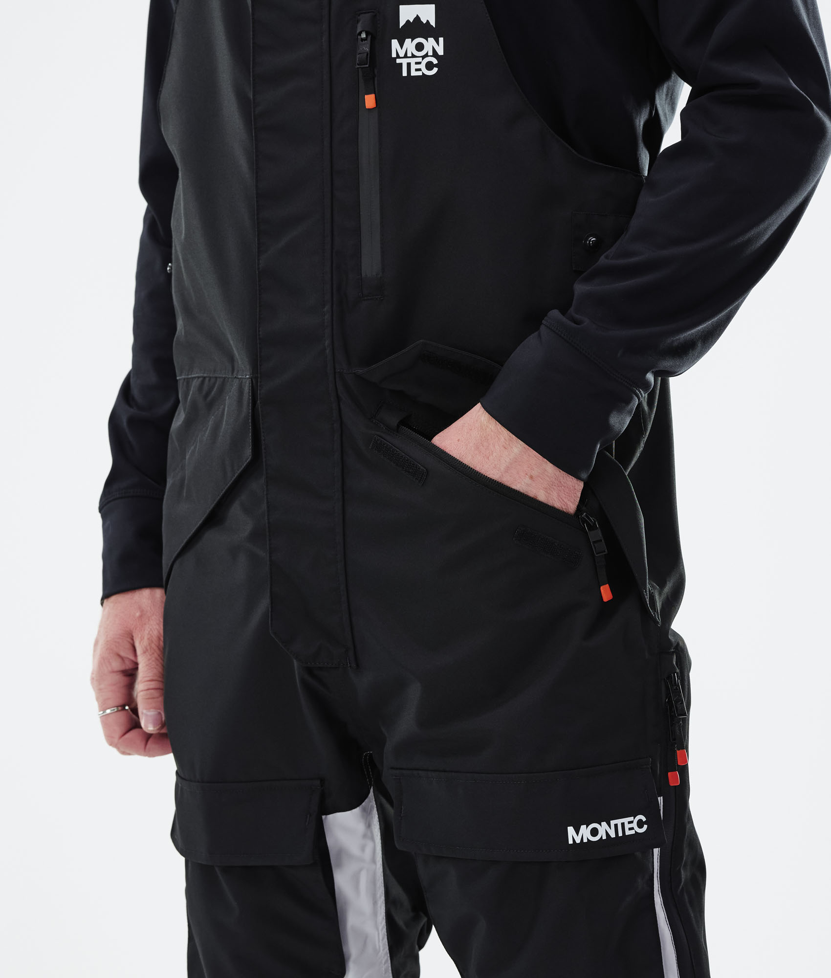 Montec Fawk 2021 Men's Ski Pants Black/Light Grey/Burgundy