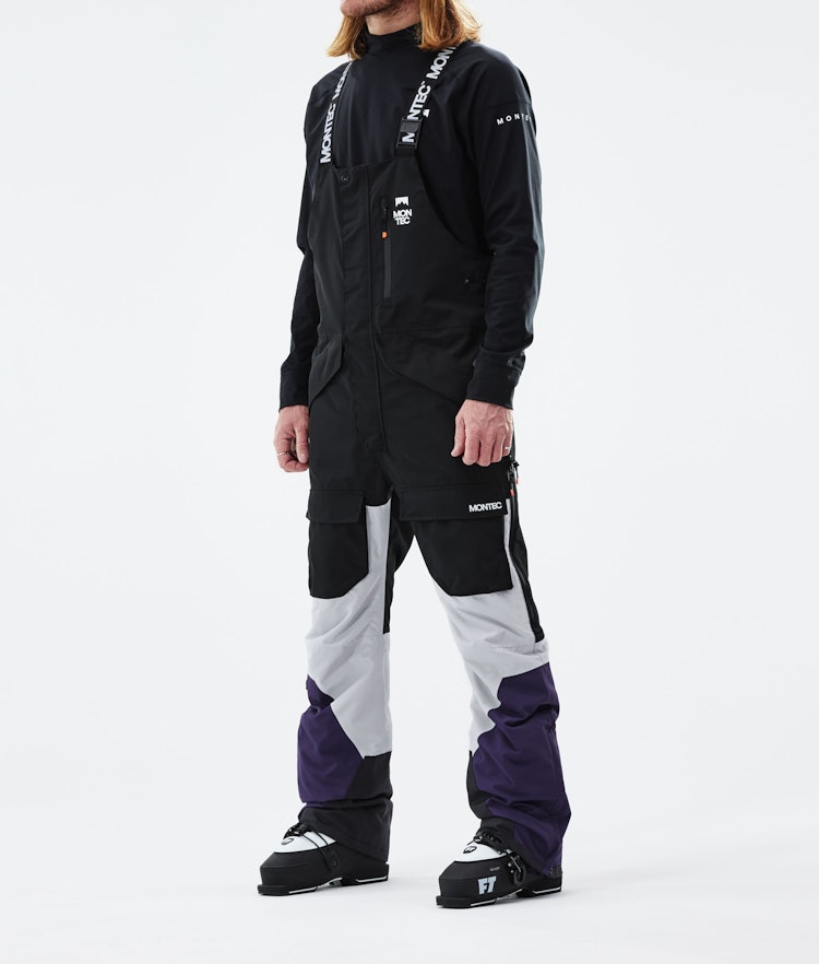 Montec Fawk 2021 Pantalones Esquí Hombre Black/Light Grey/Purple, Imagen 1 de 6