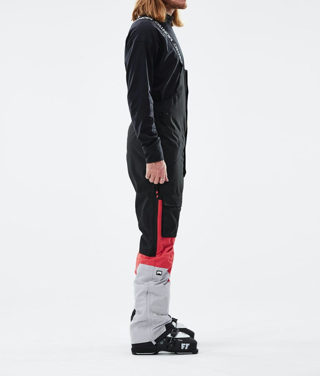 Montec Fawk Ski Pants Black/Coral/LightGrey