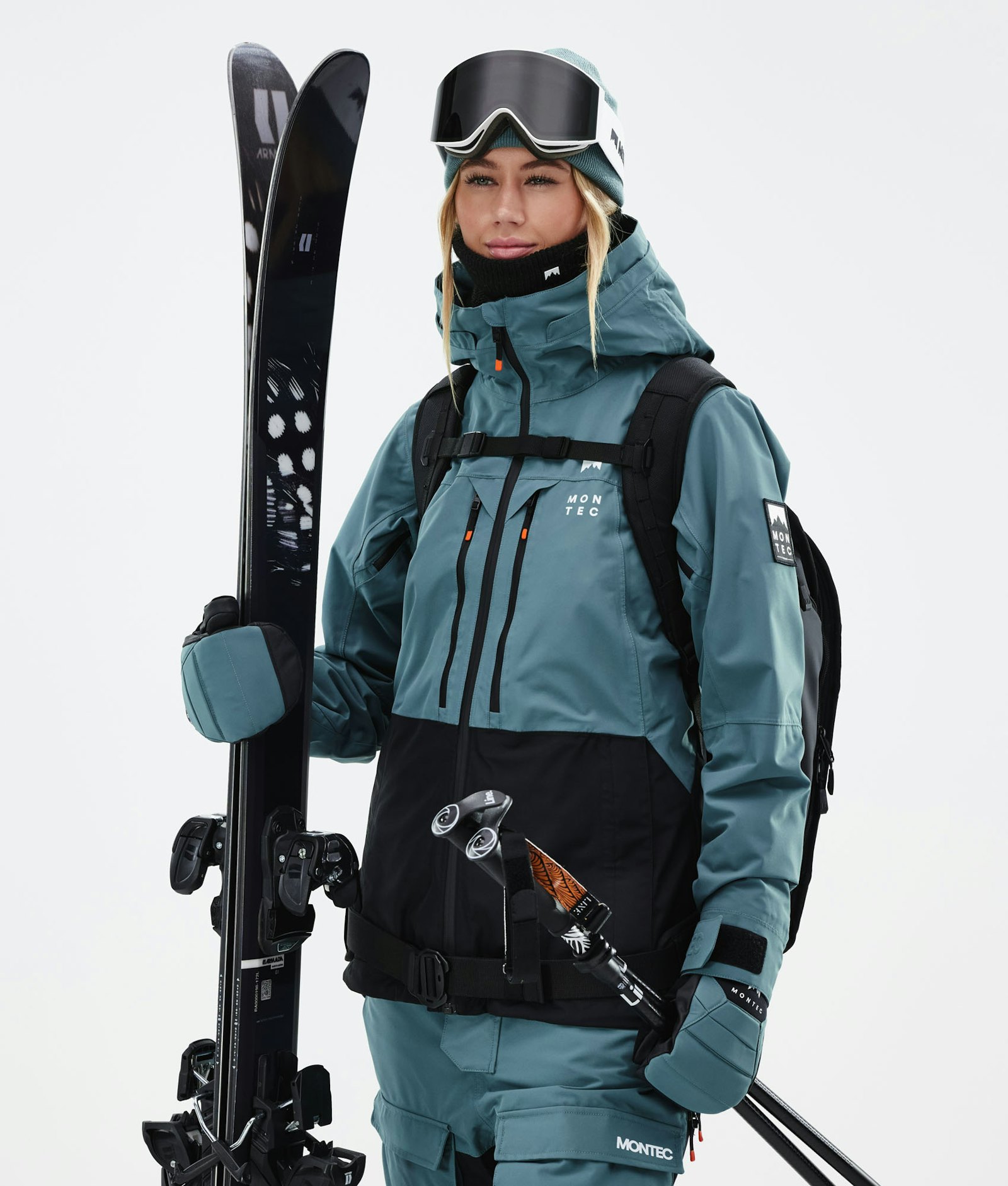 Moss W 2021 Veste de Ski Femme Atlantic/Black