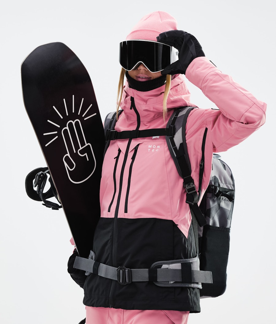 Montec Moss W 2021 Women's Snowboard Jacket Pink/Black