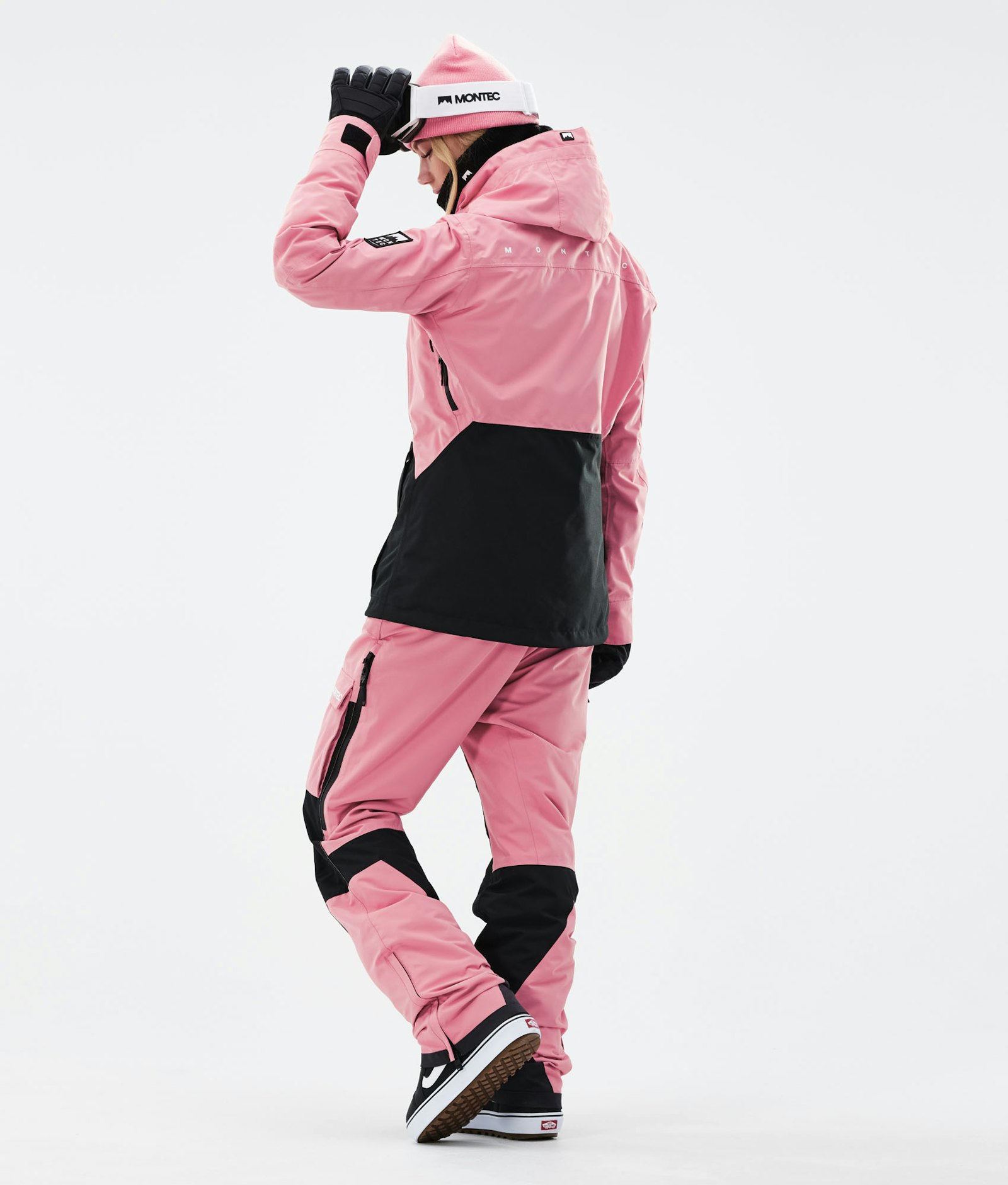 Moss W 2021 Snowboard Jacket Women Pink/Black Renewed