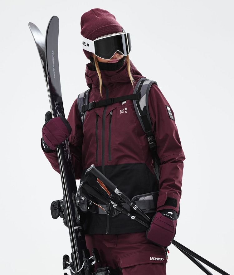 Moss W 2021 Ski jas Dames Burgundy/Black