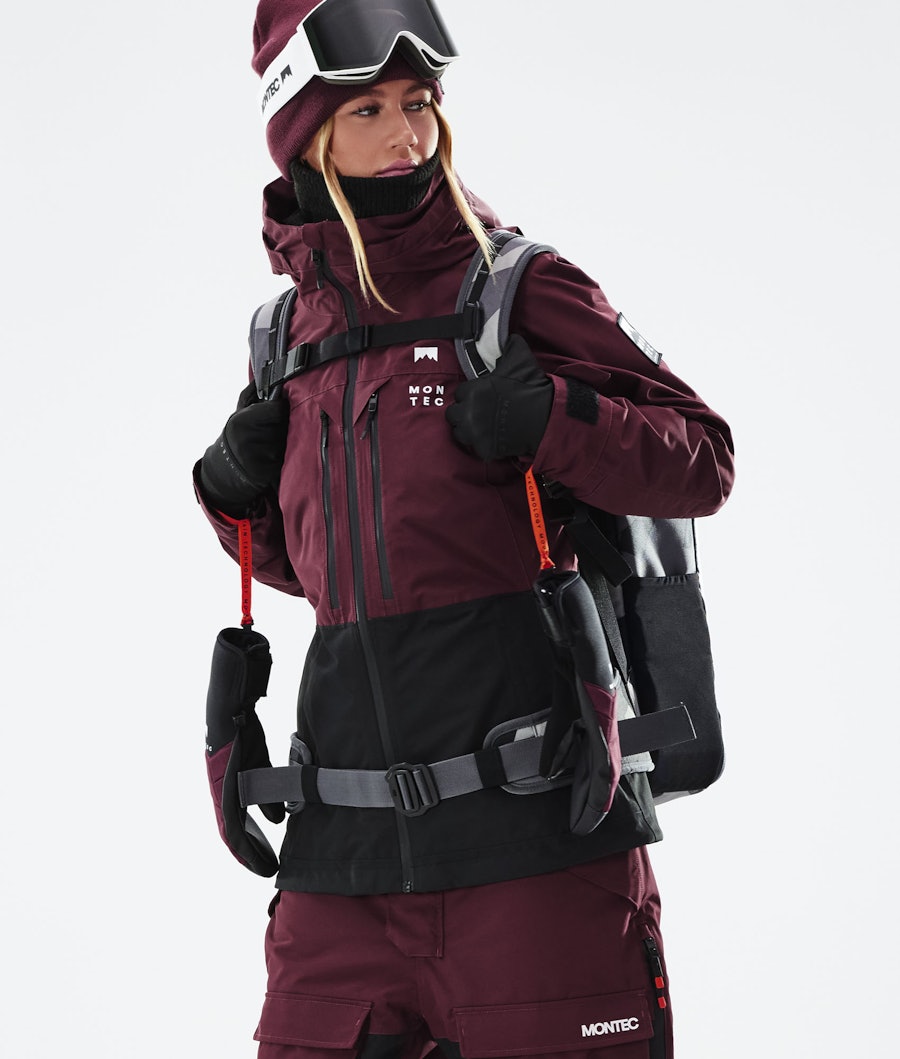 Moss W 2021 Snowboard Jacket Women Burgundy/Black