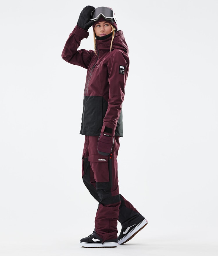Moss W 2021 Snowboardjakke Dame Burgundy/Black