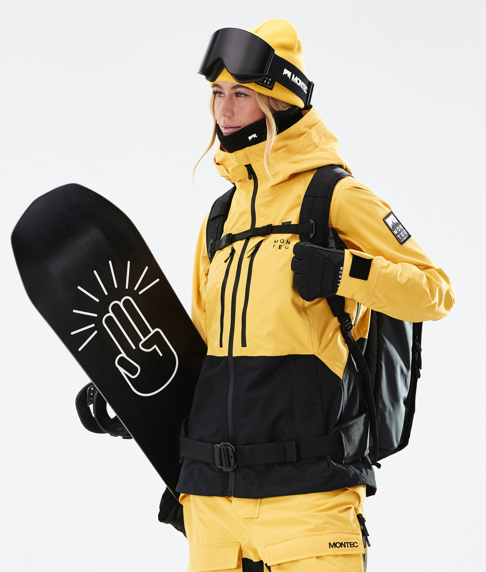 Kaarsen pad kanker Montec Moss W 2021 Snowboard Jacket Women Yellow/Black | Montecwear.com