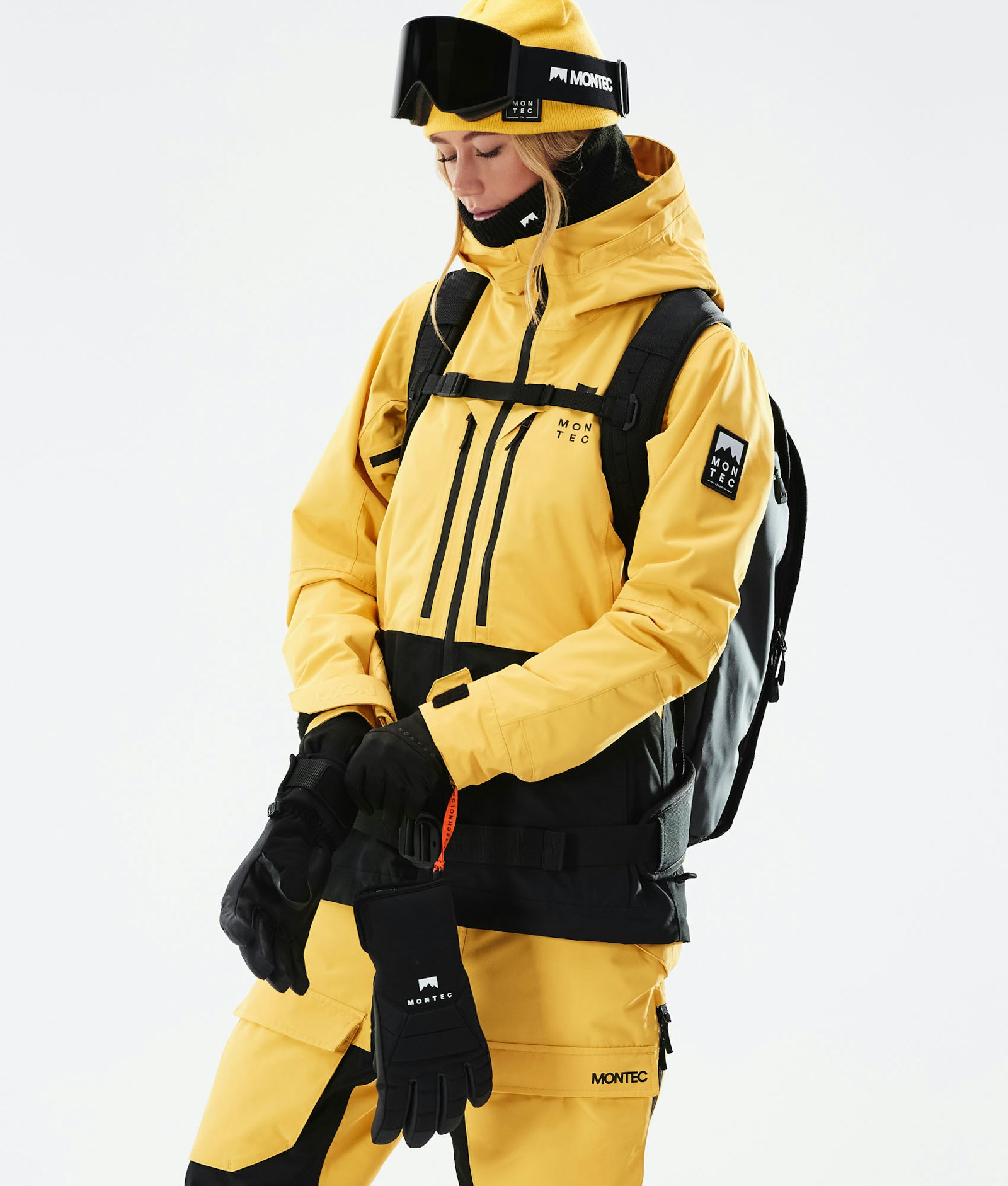 Moss W 2021 Snowboardjacke Damen Yellow/Black