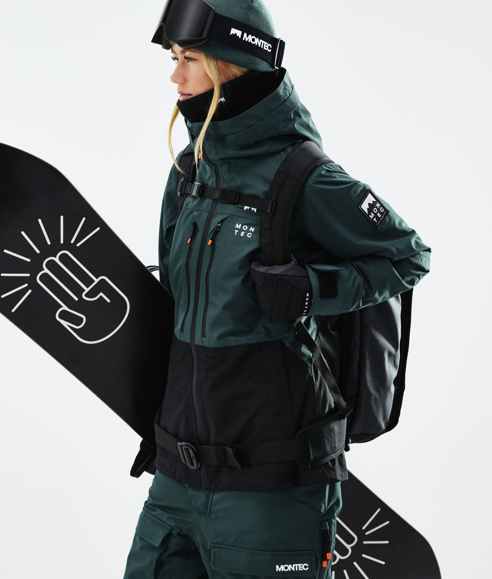 Moss W Snowboard Jacket Dark Atlantic/Black | Montecwear.com