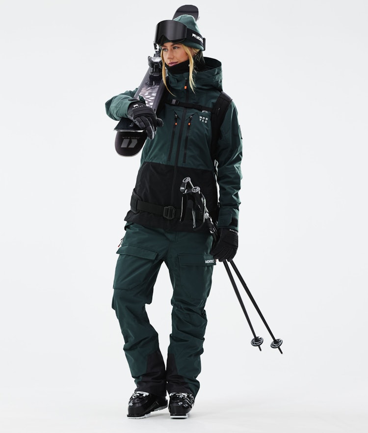Moss W 2021 Manteau Ski Femme Dark Atlantic/Black, Image 5 sur 12