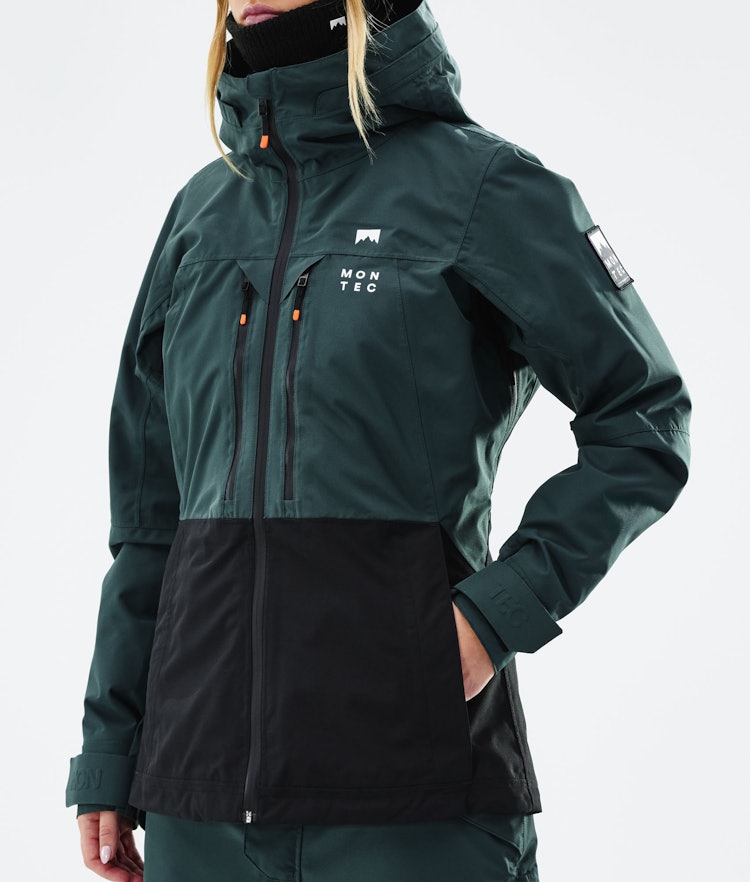 Moss W 2021 Ski Jacket Women Dark Atlantic/Black, Image 10 of 12