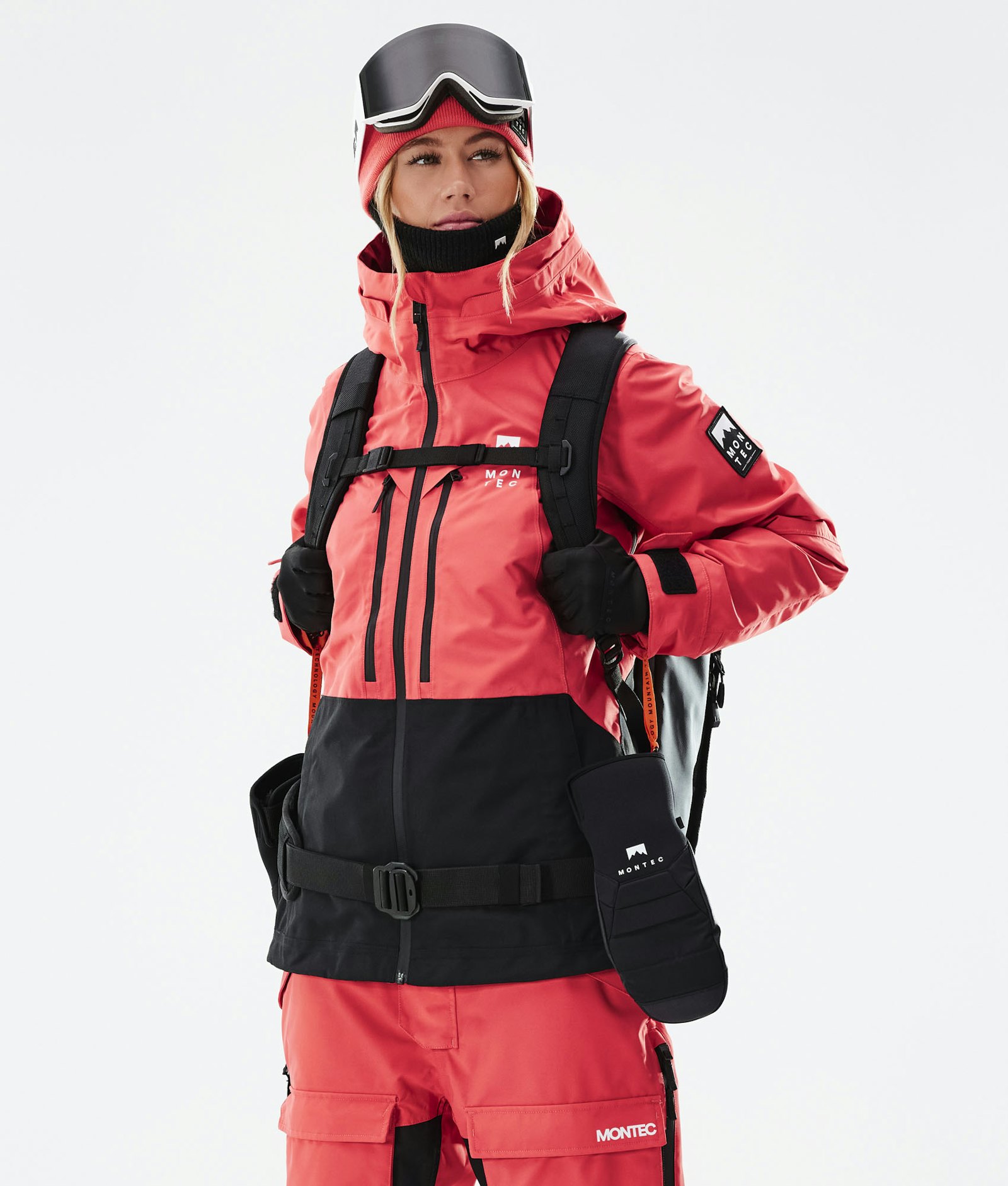 Moss W 2021 Veste Snowboard Femme Coral/Black