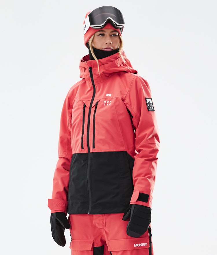 Montec Moss W 2021 Ski Jacket Women Coral/Black, Image 2 of 12