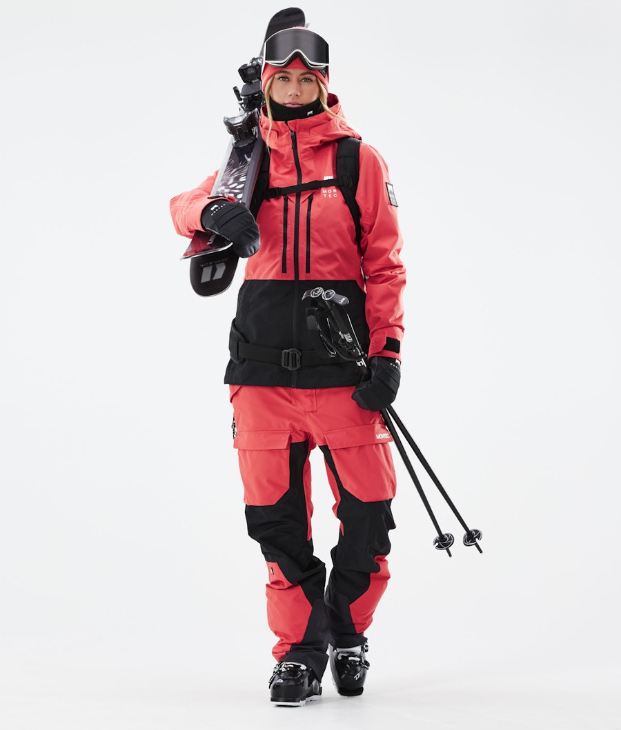 Moss W 2021 Ski jas Dames Coral/Black