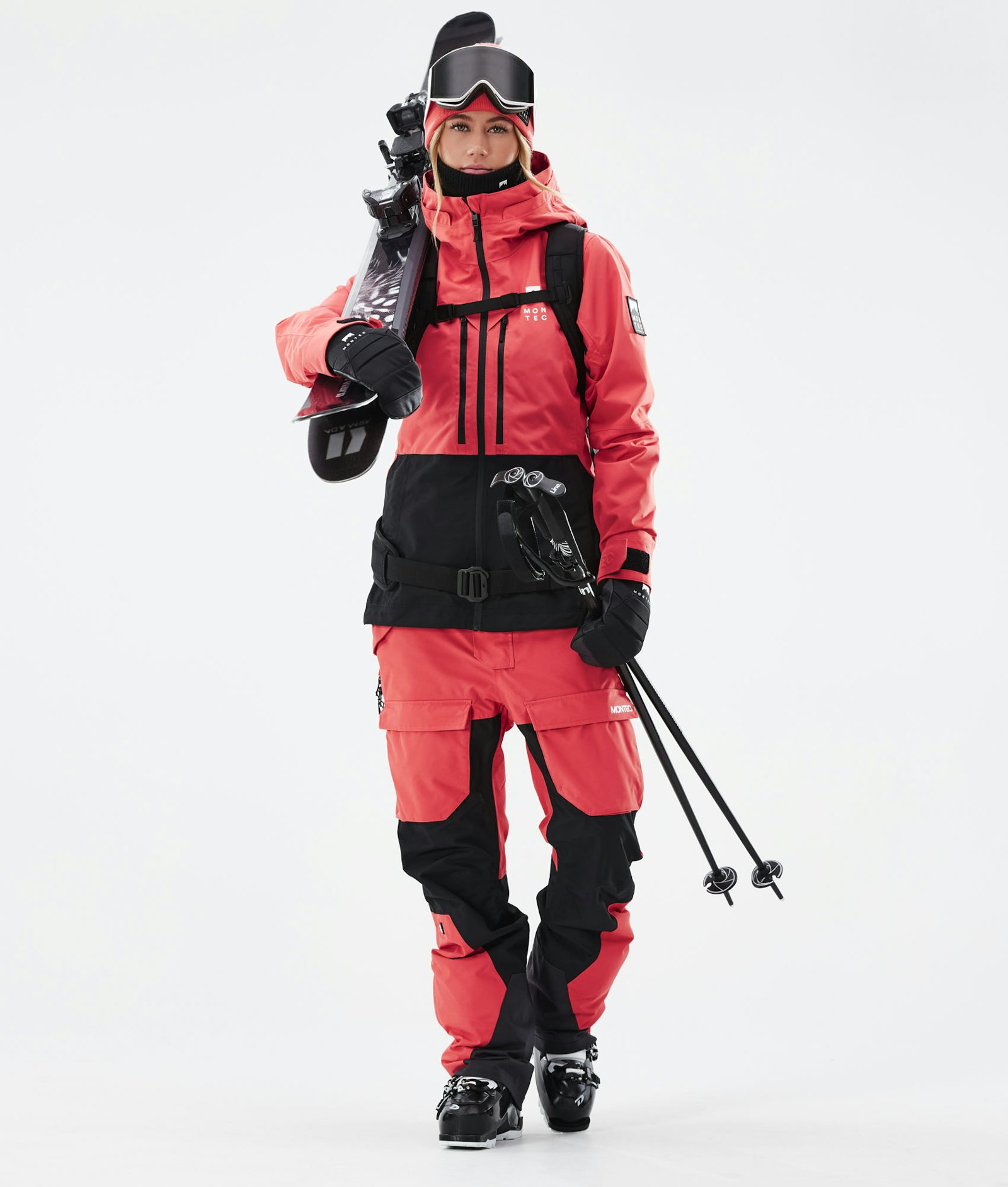 Moss W 2021 Manteau Ski Femme Coral/Black