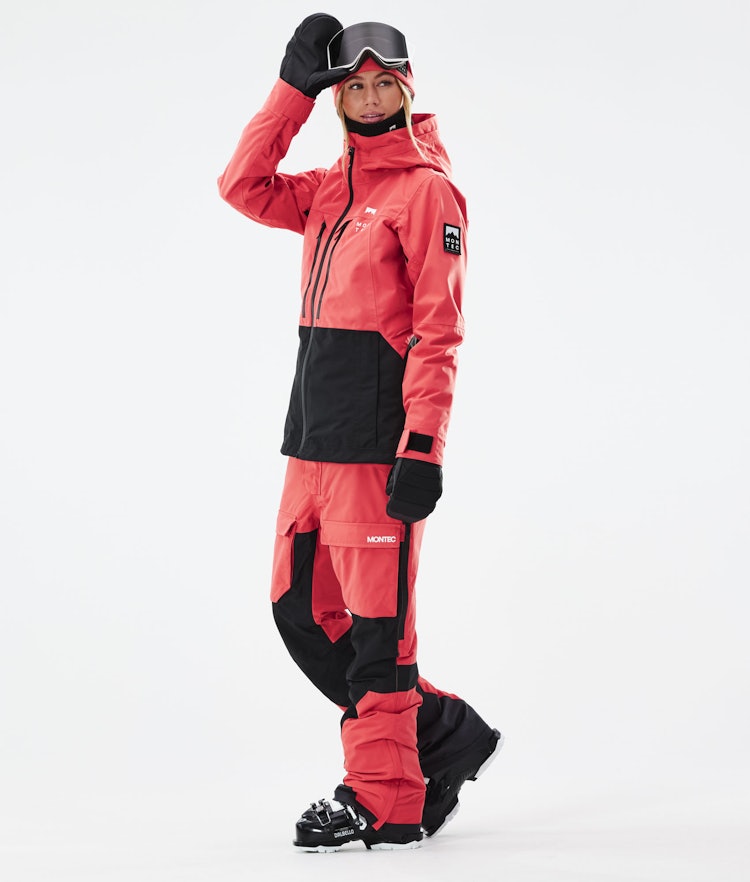 Montec Moss W 2021 Veste de Ski Femme Coral/Black, Image 6 sur 12