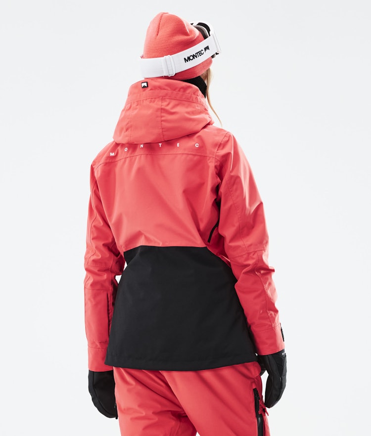 Montec Moss W 2021 Ski Jacket Women Coral/Black, Image 9 of 12