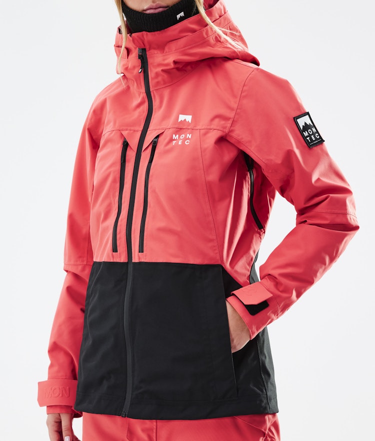 Montec Moss W 2021 Veste de Ski Femme Coral/Black, Image 10 sur 12