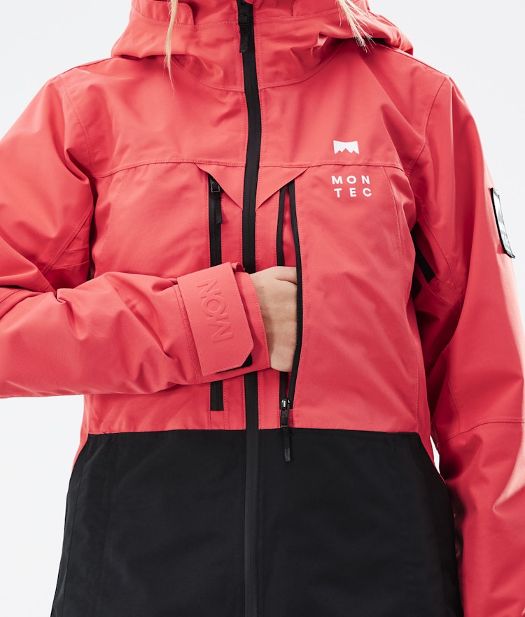 Montec Moss W 2021 Ski Jacket Women Coral/Black, Image 11 of 12