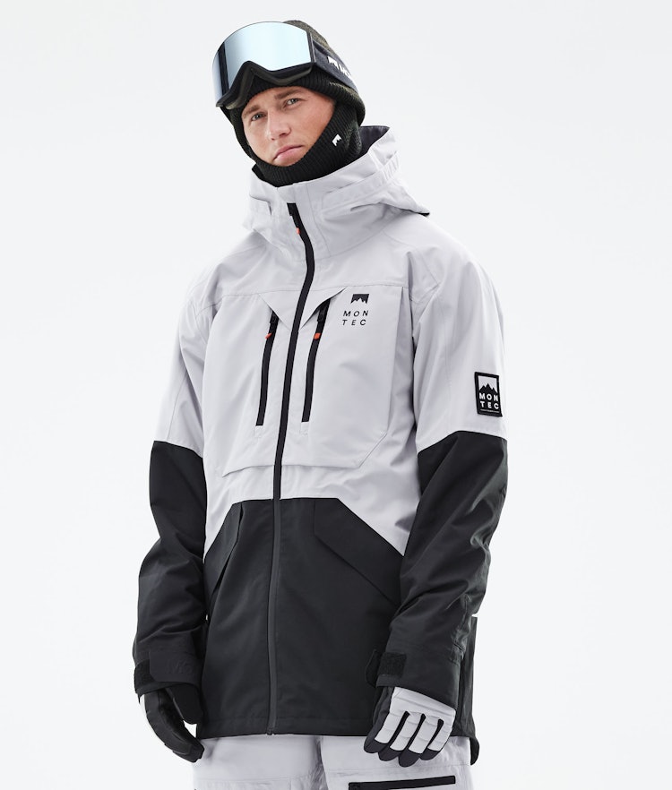 Moss 2021 Ski jas Heren Light Grey/Black, Afbeelding 1 van 10