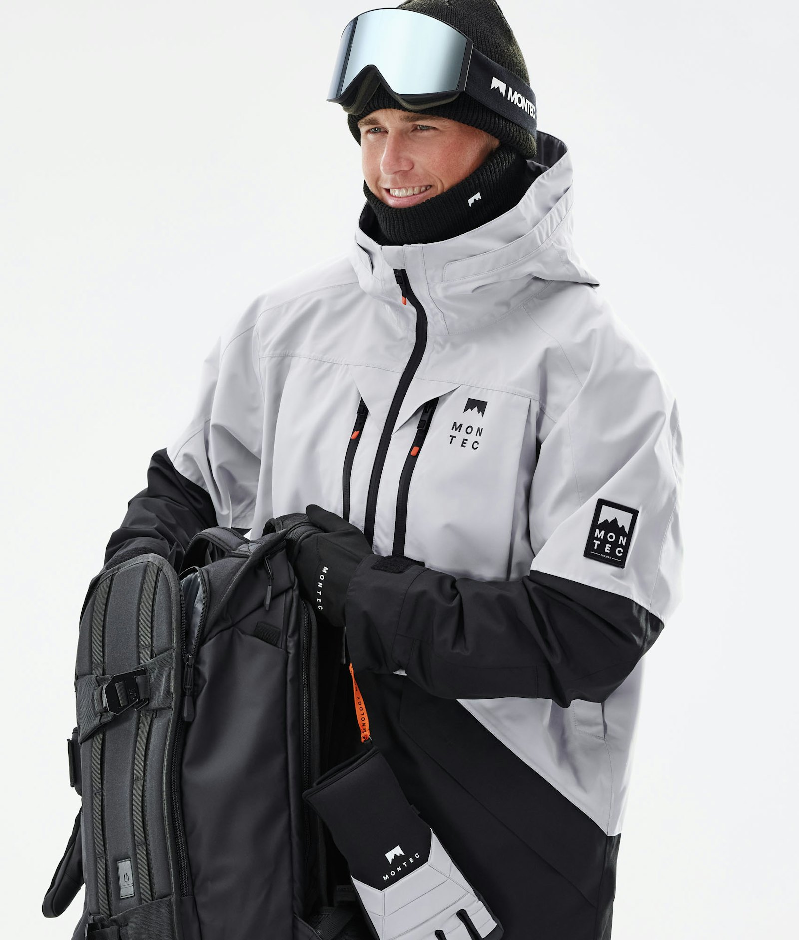 Montec Moss 2021 Snowboardjakke Herre Light Grey/Black