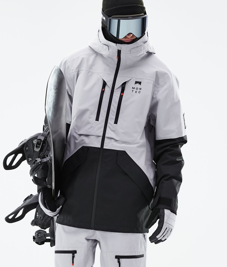 Montec Moss 2021 Snowboard Jacket Men Light Grey/Black, Image 3 of 11