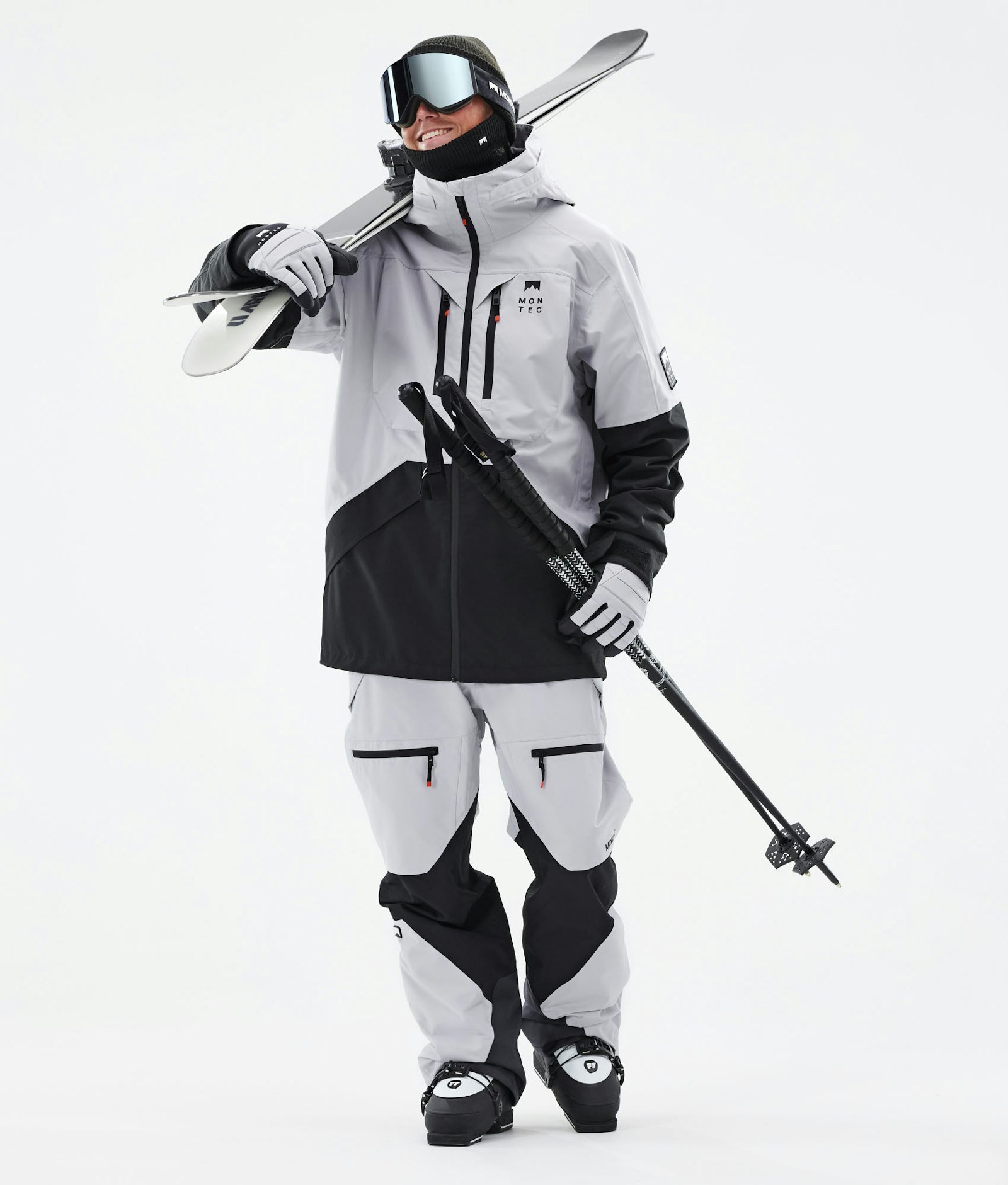 Moss 2021 Skijakke Herre Light Grey/Black