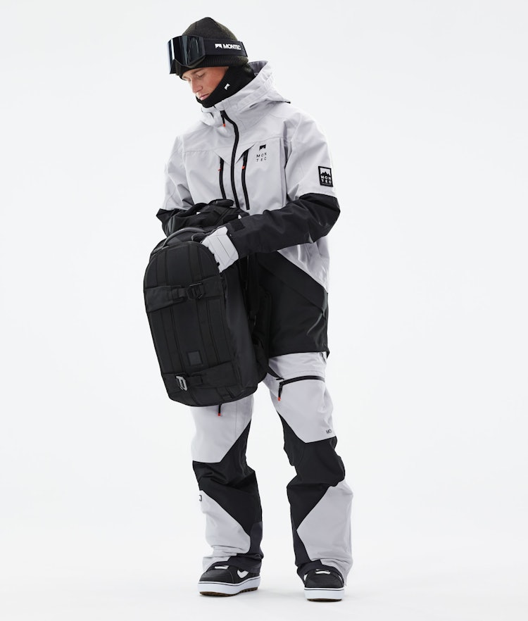 Montec Moss 2021 Snowboard Jacket Men Light Grey/Black, Image 4 of 11