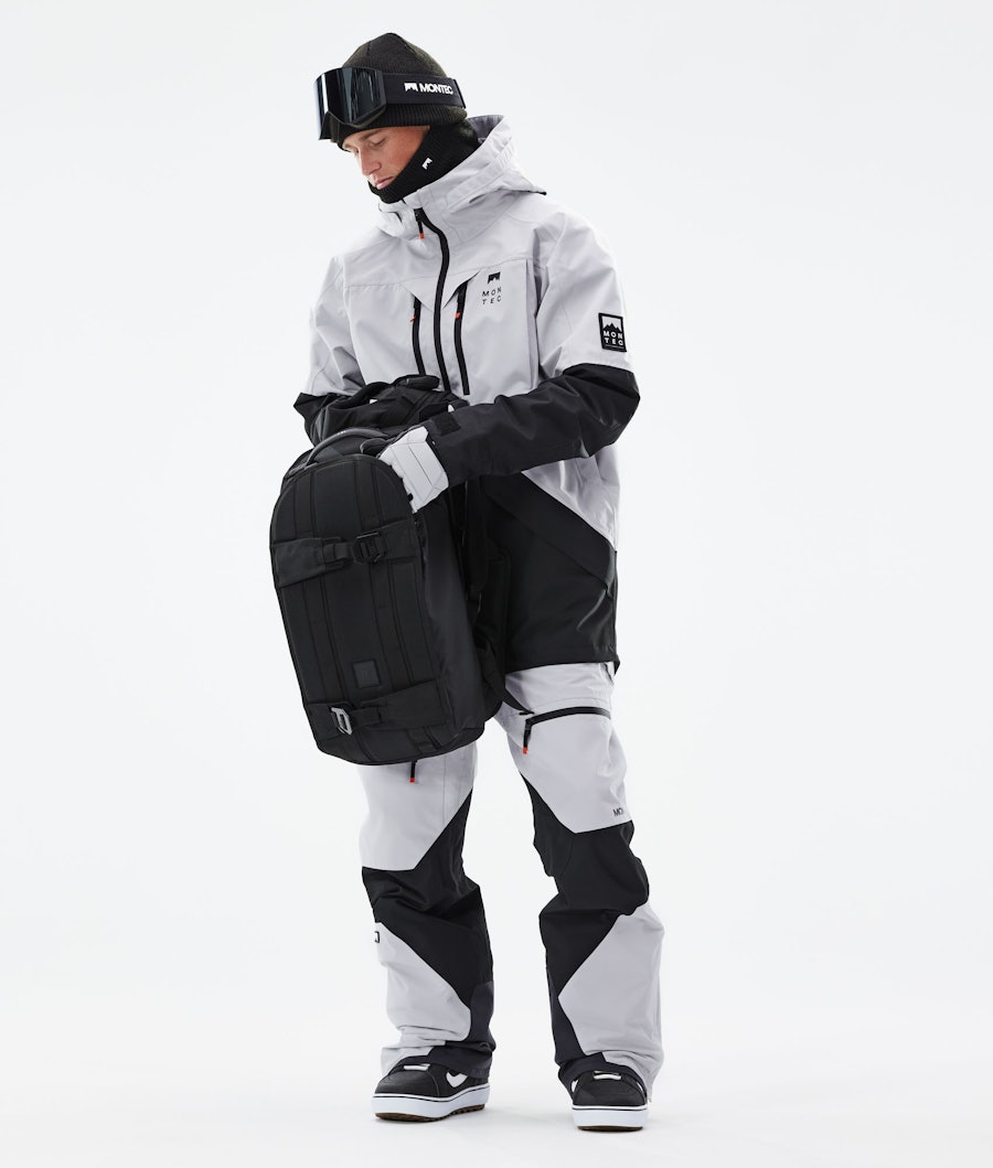 Moss 2021 Snowboard Jacket Men Light Grey/Black