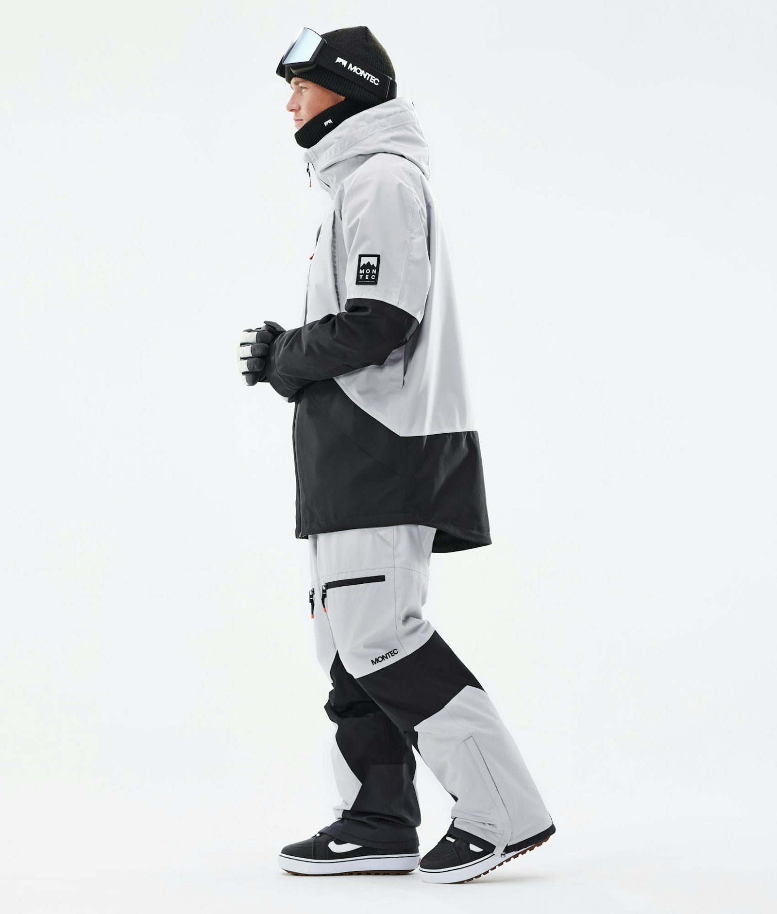 Montec Moss 2021 Snowboardjacke Herren Light Grey/Black