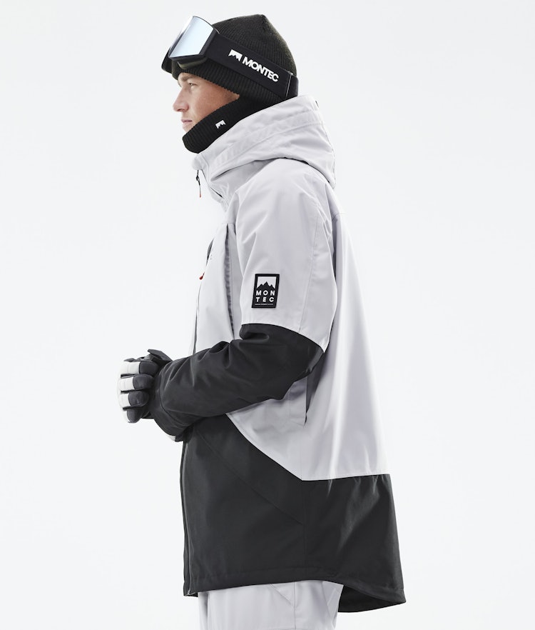 Moss 2021 Ski Jacket Men Light Grey/Black, Image 6 of 10