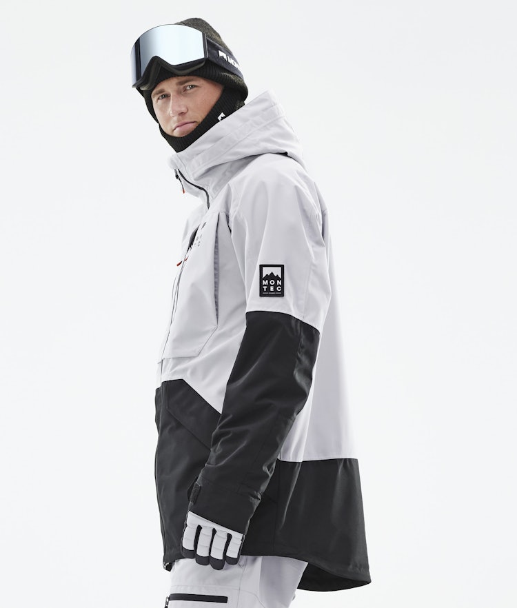 Montec Moss 2021 Snowboard Jacket Men Light Grey/Black, Image 7 of 11