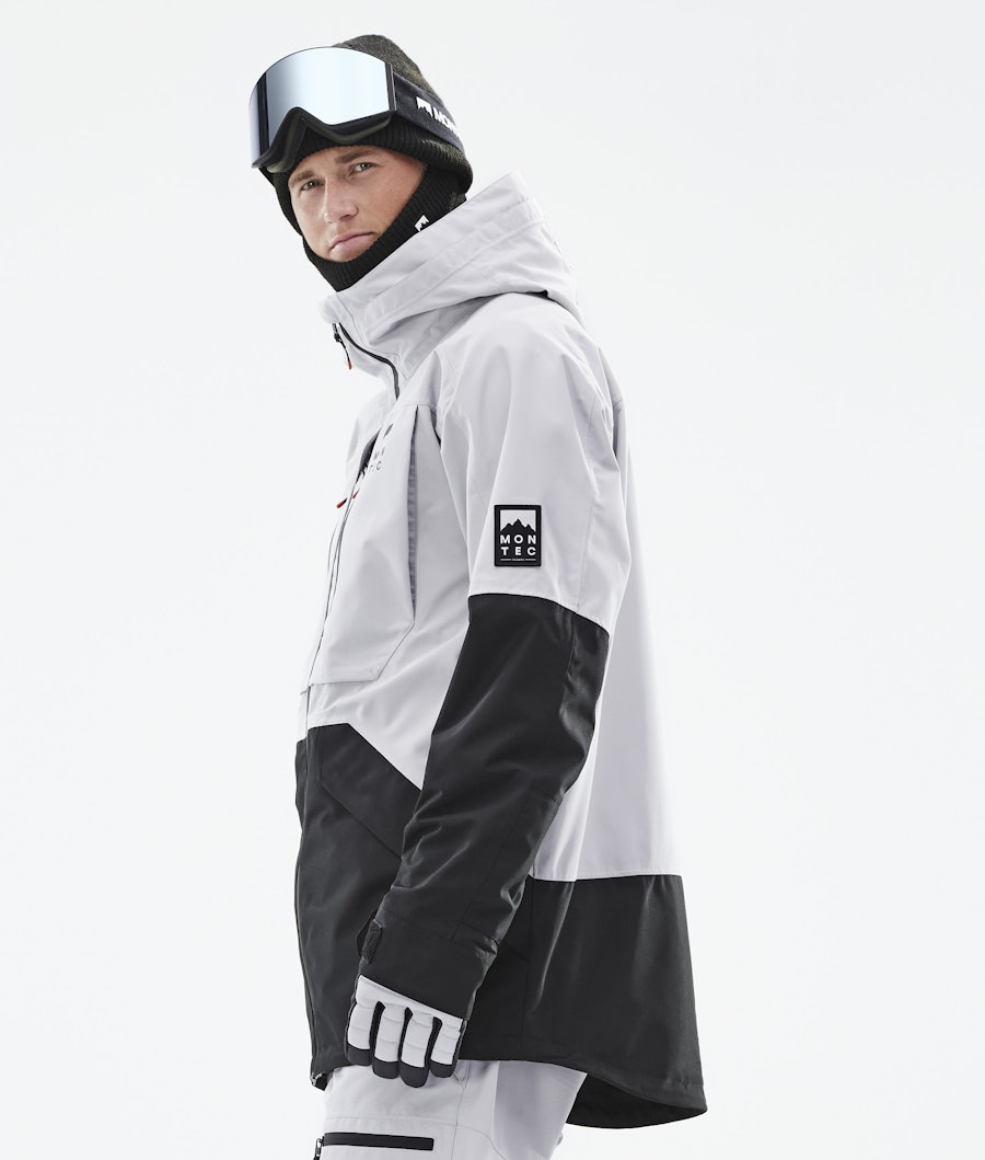 Moss 2021 Snowboard Jacket Men Light Grey/Black