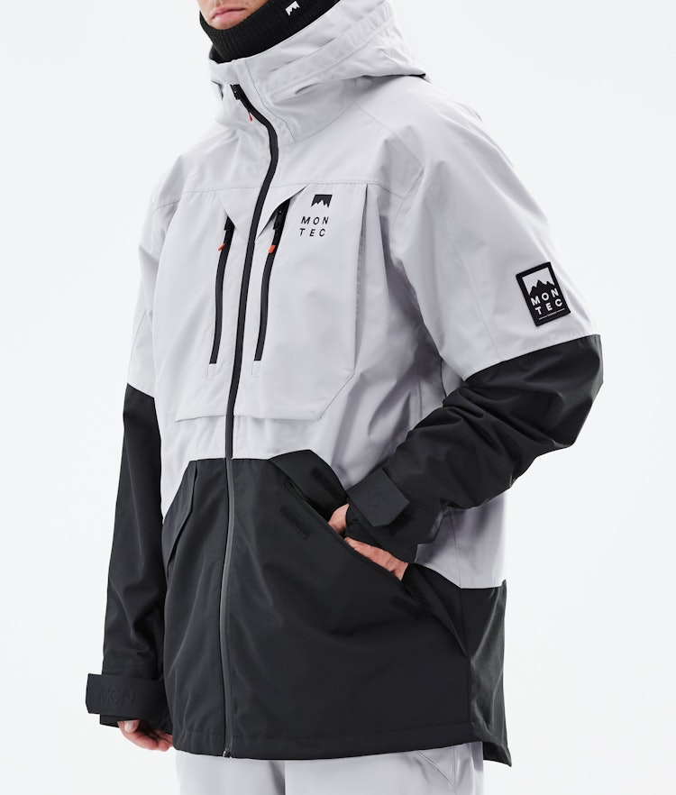 Moss 2021 Ski Jacket Men Light Grey/Black, Image 8 of 10