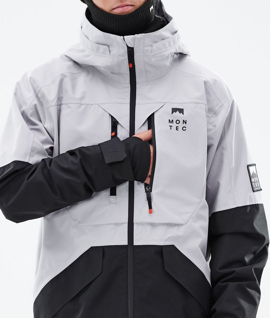 Moss 2021 Ski Jacket Men Light Grey/Black
