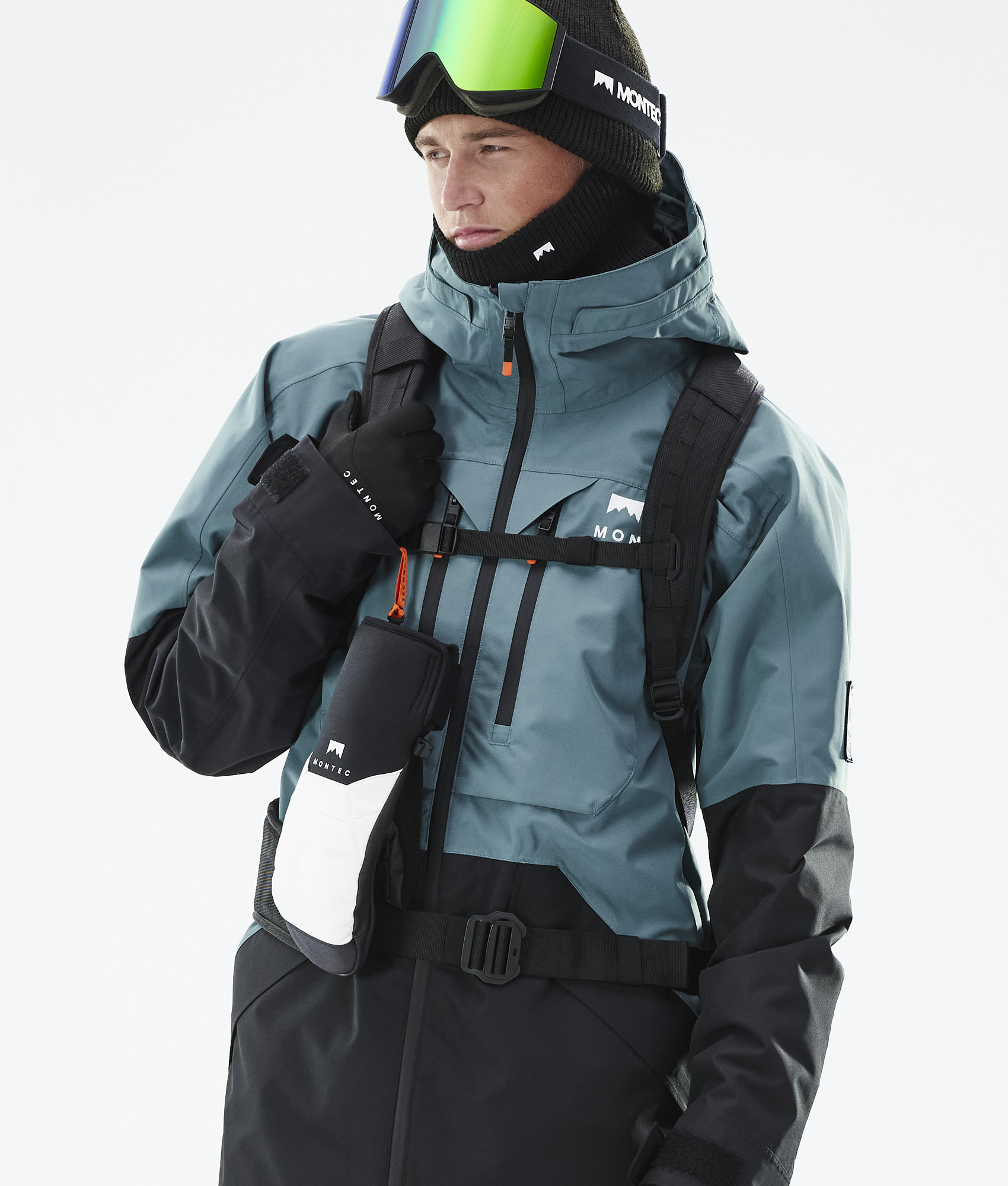 Moss Ski Jacket Atlantic/Black | Montecwear.com