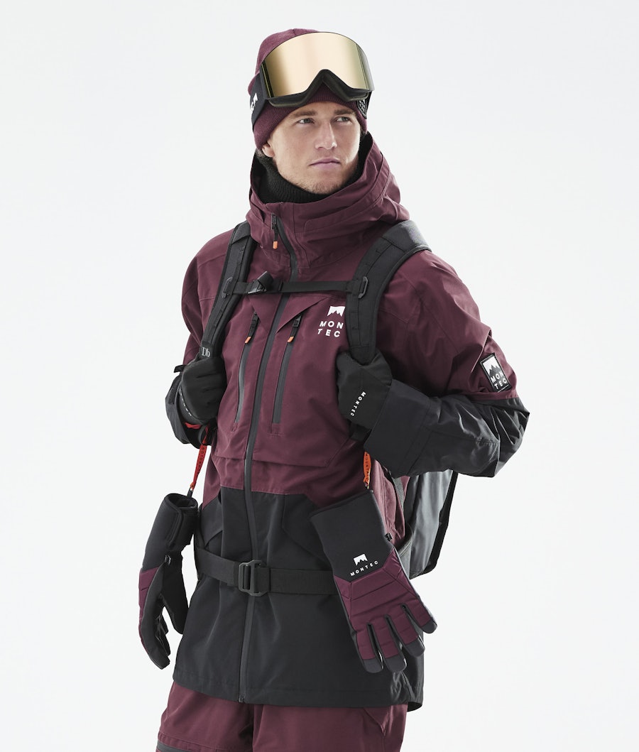 Montec Moss 2021 Men's Ski Jacket Burgundy/Black