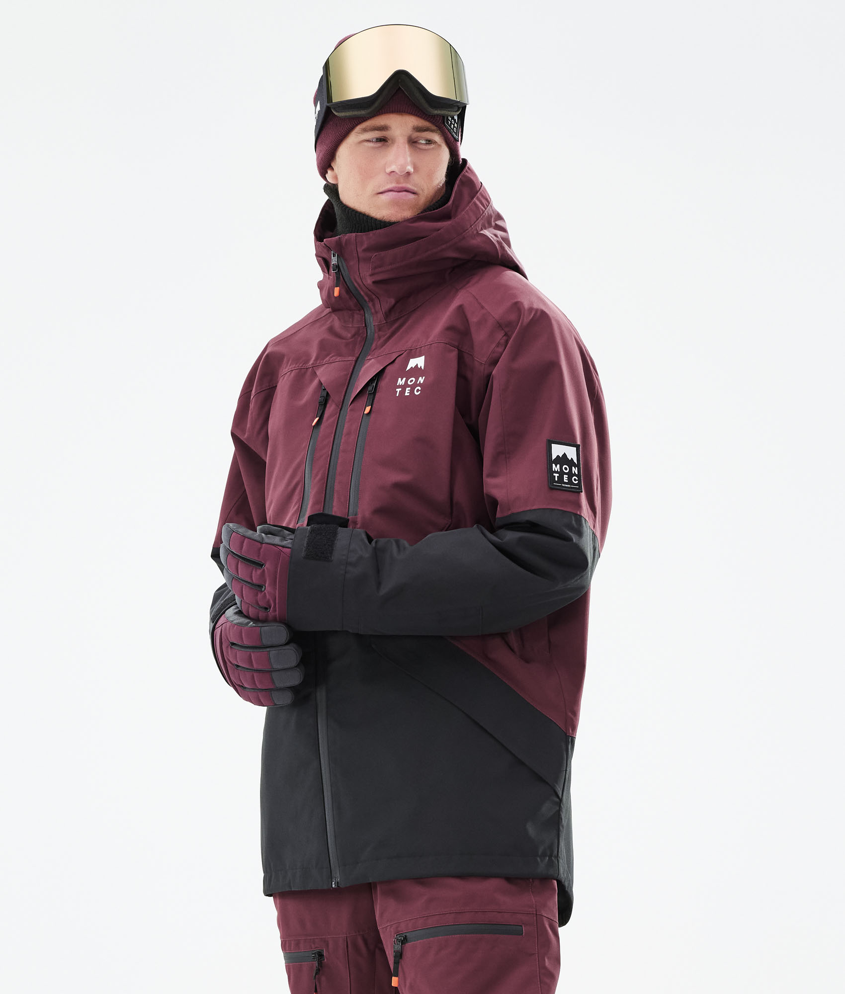 Moss Ski Jacket Burgundy/Black | Montecwear.com
