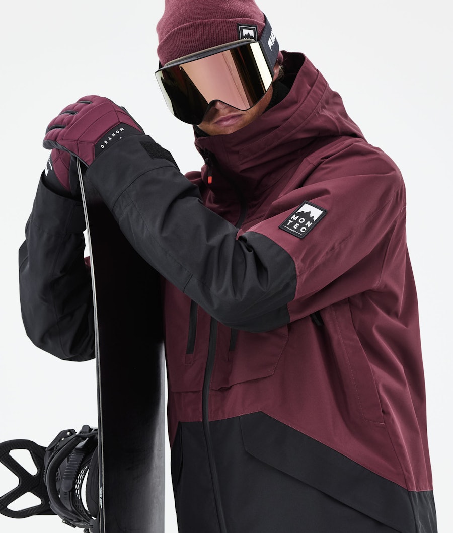 Moss 2021 Veste Snowboard Homme Burgundy/Black
