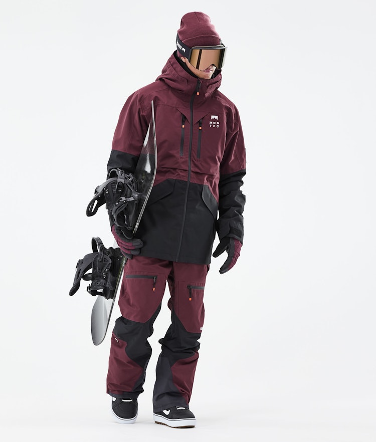 Montec Moss 2021 Veste Snowboard Homme Burgundy/Black