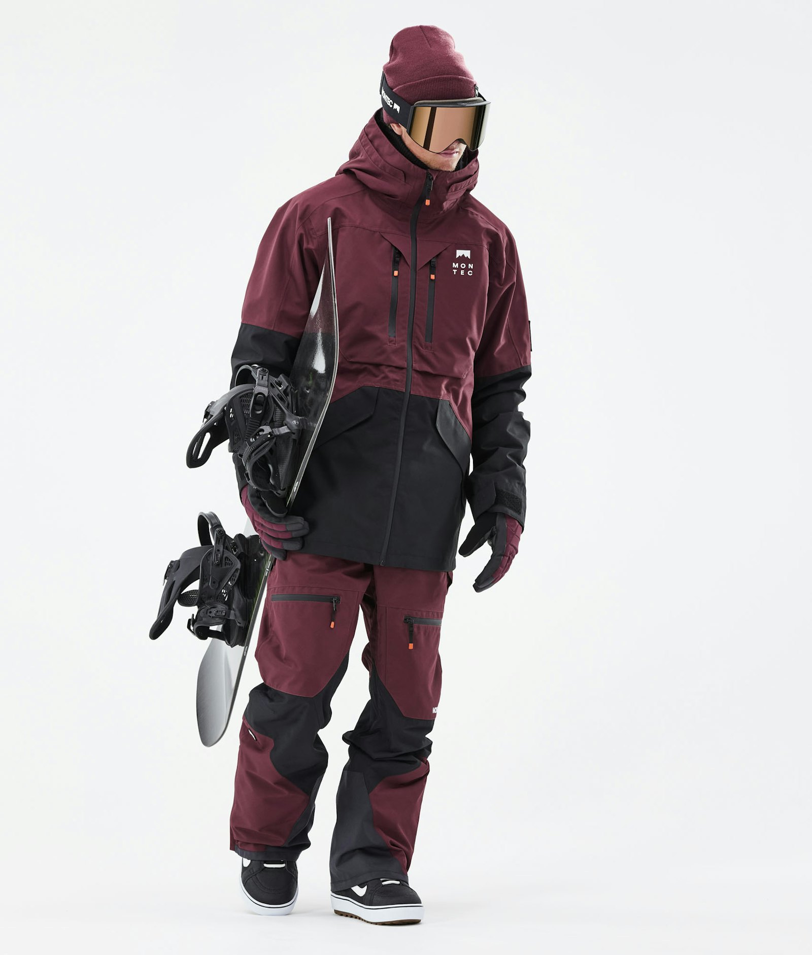 Moss 2021 Snowboardjakke Herre Burgundy/Black