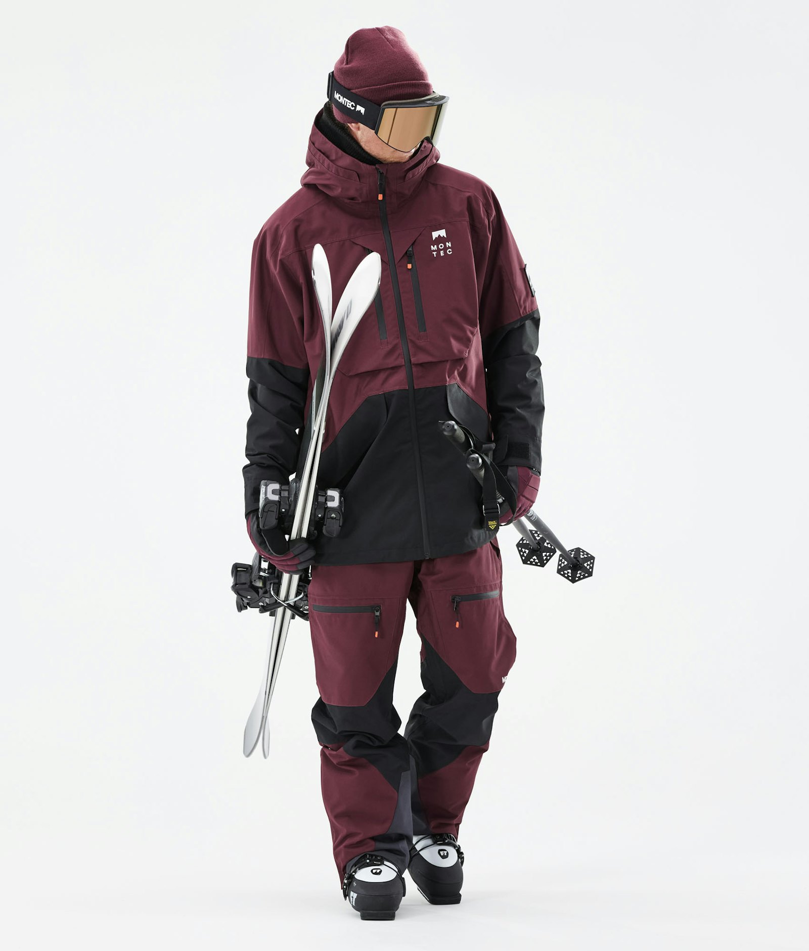 Moss 2021 Ski Jacket Men Burgundy/Black