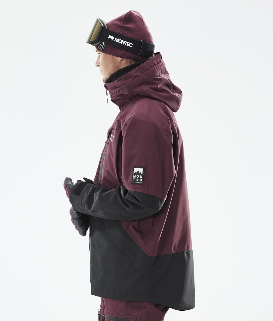 Moss 2021 Snowboard Jacket Men Burgundy/Black
