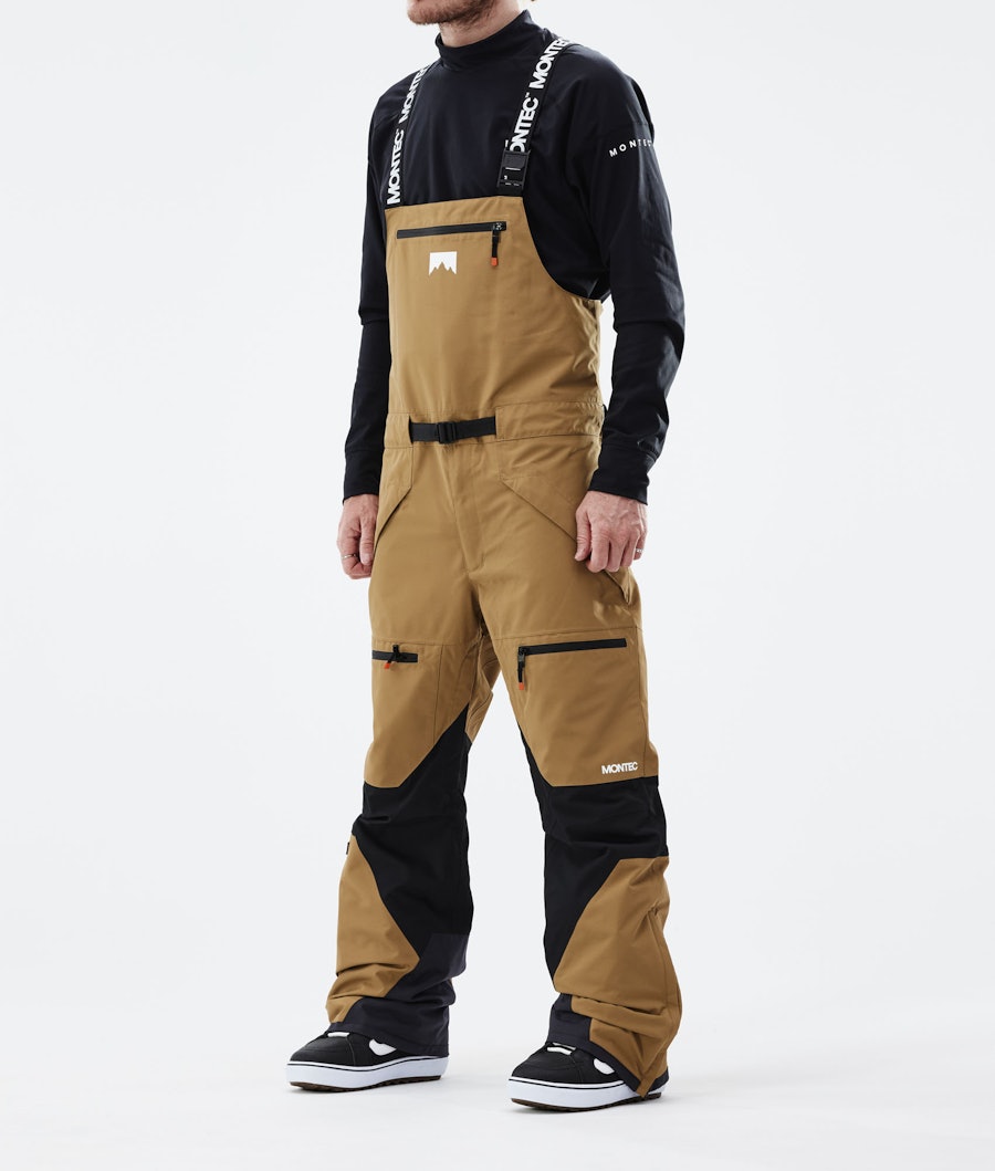 Moss Snowboard Pants Men Gold/Black