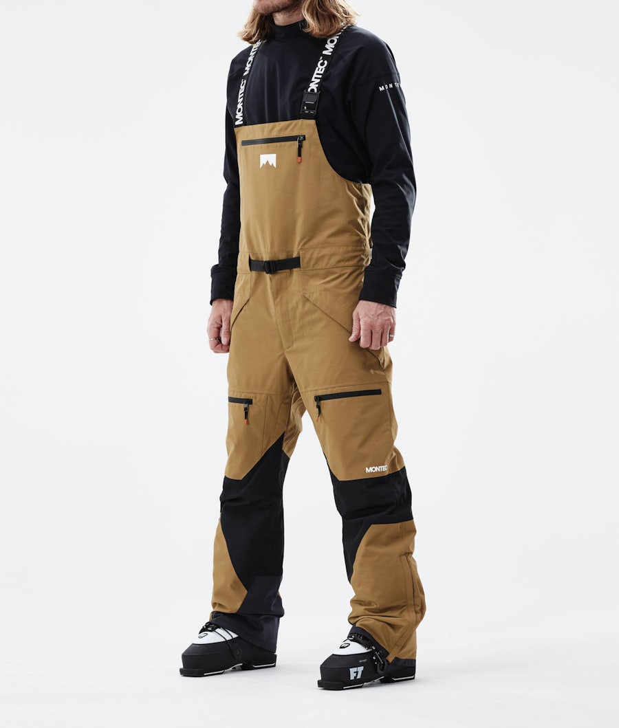  Moss Pantalon de Ski Homme Gold/Black