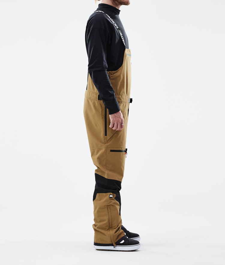 Moss 2021 Snowboard Pants Men Gold/Black Renewed