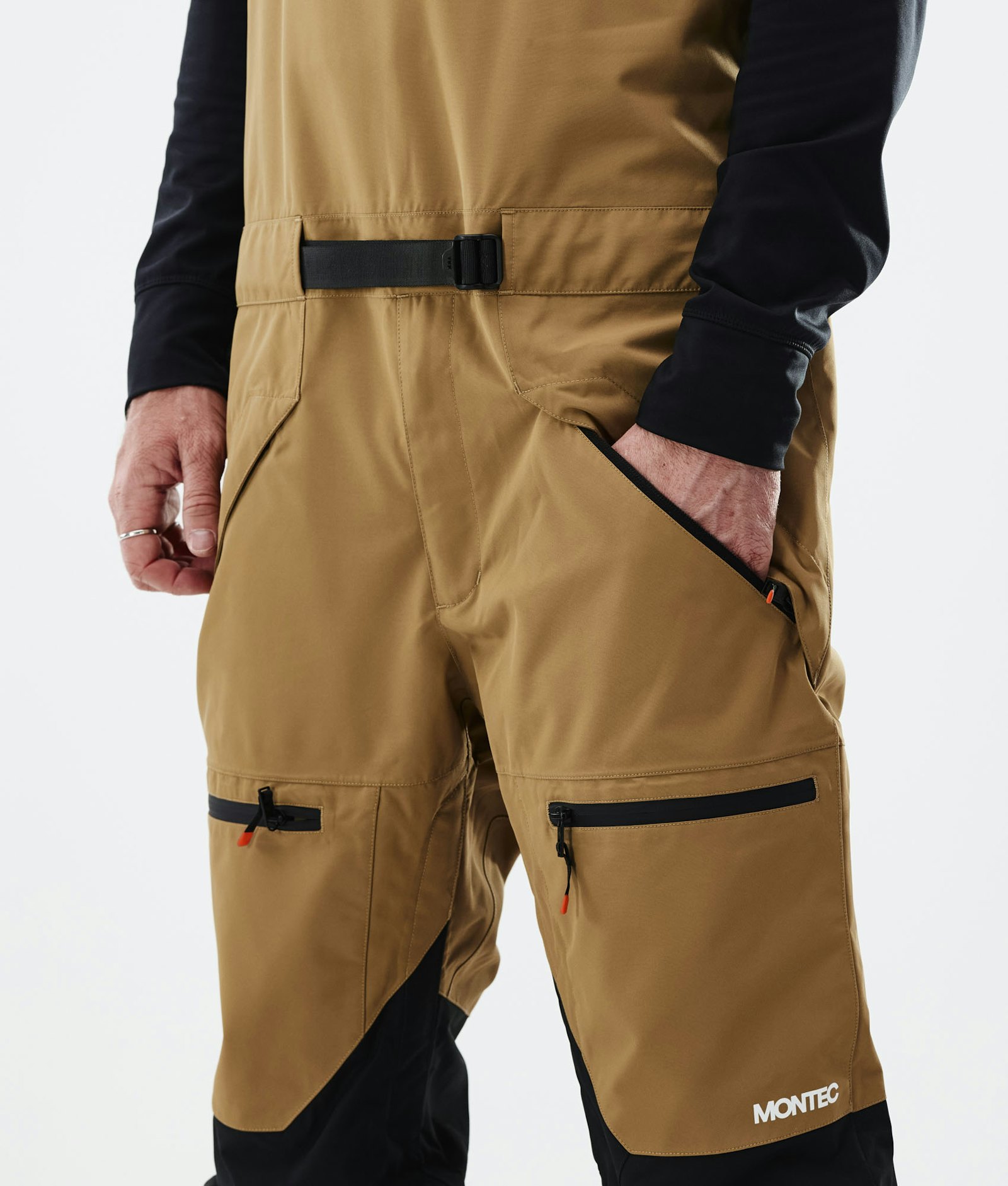 Moss 2021 Snowboard Pants Men Gold/Black Renewed