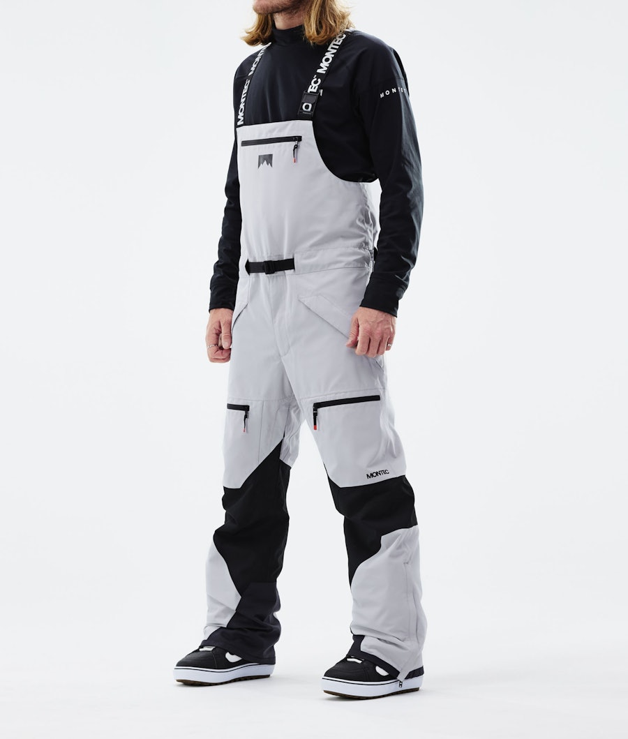 Moss 2021 Pantalon de Snowboard Homme Light Grey/Black