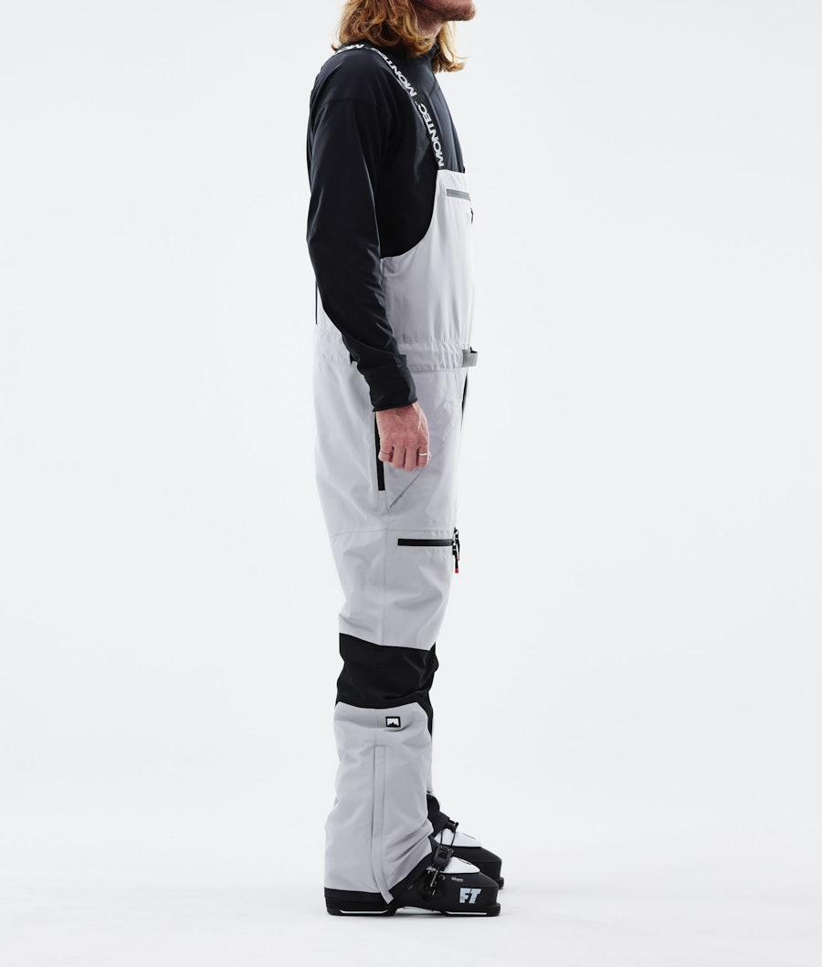 Moss 2021 Ski Pants Men Light Grey/Black