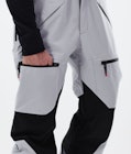 Moss 2021 Snowboard Pants Men Light Grey/Black Renewed